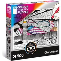 Clementoni 3D Colour Therapy Lighthouse 500 Pieces