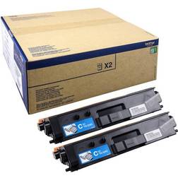 Brother TN329 Cyan Pack de 2 Cartuchos de Toner Originales TN329CTWIN-TN329CTWIN