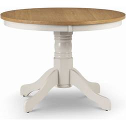 Julian Bowen Davenport Ivory/Light Oak Dining Table 106cm