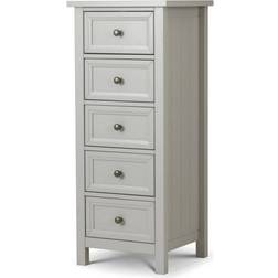 Julian Bowen Maine Dove Grey Chest of Drawer 48x114cm