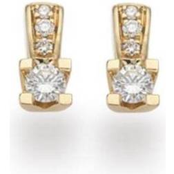 Scrouples Kleopatra Queen Earrings (0.13ct) - Gold/Diamonds