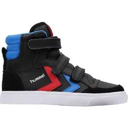 Hummel Stadil Leather High Jr - Black/Blue/Red/Gum