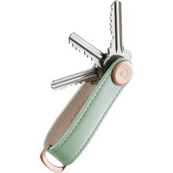 orbitkey Key Organiser Leather - Sage with Sage Stitching