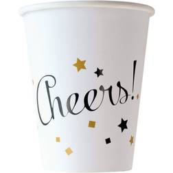 Amscan Paper Cups Golden Wishes 8-pack
