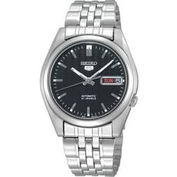 Seiko 5 automático 21 joyas SNK361 SNK361K1 SNK361K para hombre Negro