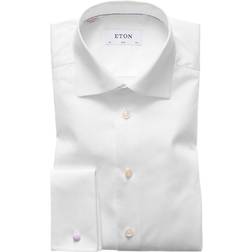 Eton Slim Fit French Cuff Shirt - White