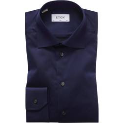 Eton Signature Twill Shirt - Dark Blue