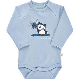 Minymo Baby Body L/S - Blue Fog (111081)