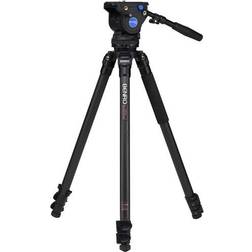 Benro C373F Series 3 3-Section Carbon Fiber Tripod Legs and BV4 Video Head