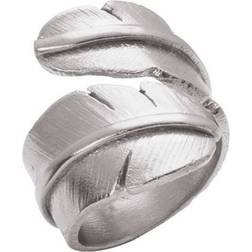 Heiring Feather Wide Ring - Silver