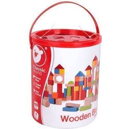 Classic World Wooden Blocks 100pcs