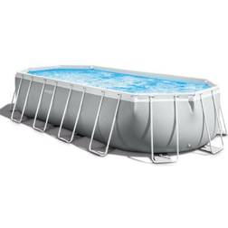 Intex Piscina ovale fuori terra 610x305x122cm con scaletta e pompa 26798