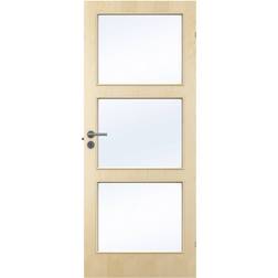 Swedoor Easy Nature GW3 Birch Skjutdörr Klarglas (62.5x194cm)