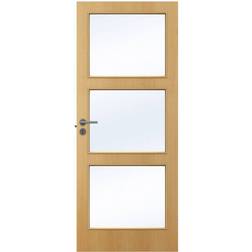 Swedoor Easy Nature GW3 Beech Skjutdörr Klarglas (72.5x194cm)