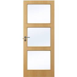 Swedoor Easy Nature GW3 Beech Skjutdörr Klarglas (72.5x204cm)