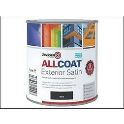 Zinsser AllCoat Exterior Satin Wood Paint Black 1L