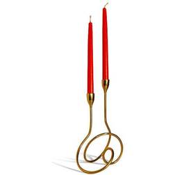 Black and Blum Loop Candlestick 28cm