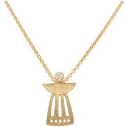 Heiring Guardian Angel Pendant - Gold/Transparent