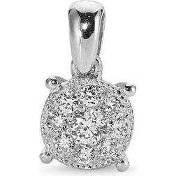 Nuran Coronet Pendant - White Gold/Diamond