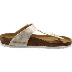 Birkenstock Kid's Gizeh - Shiny Snake Cream