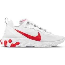 Nike React Element 55 White University Red Men's