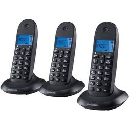 Motorola Teléfono DECT C1003 Trío Negro