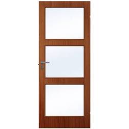 Swedoor Easy Nature GW3 Mahogny Skjutdörr Klarglas (92.5x194cm)