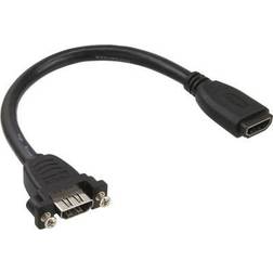 InLine HDMI-HDMI F-F 0.2m