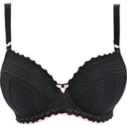 Freya Daisy Lace Padded Half Cup Bra - Noir