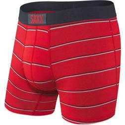 Saxx Vibe Boxer Brief - Red Shallow Stripe