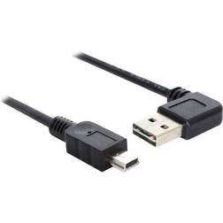 DeLock Left/Right EASY-USB USB A-USB Mini-B 2.0 Angled 0.5m