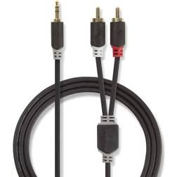 Nedis Stereo 2RCA-3.5mm 0.5m