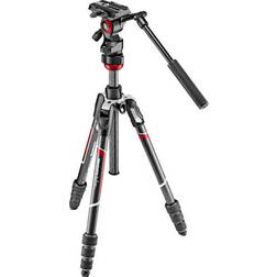 Manfrotto befree live twist hiilikuitujalusta videopää
