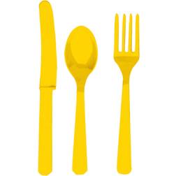 Amscan Cutlery Sunshine Yellow 24-pack