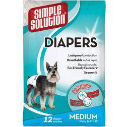 Simple Solution Disposable Dog Diaper M 12pcs