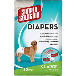 Simple Solution Disposable Dog Diaper XL 12pcs