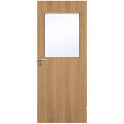 Swedoor Easy Nature G21 Oak Skjutdörr Klarglas (72.5x204cm)