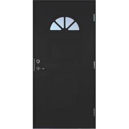 Scandidoor Standard Forsa Ytterdörr Klarglas S 9000-N V (100x200cm)