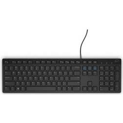 Dell KB216 Clavier USB QWERTY Danois Noir