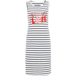 Name It Kid's Printed Maxi Dress - White/Bright White (13161687)