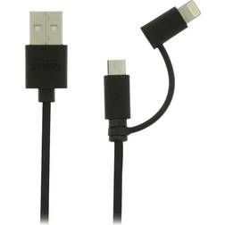 Sweex USB A-Lightning/USB B Micro 1m