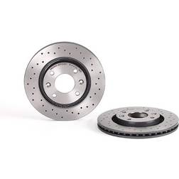 Brembo Xtra Line 09.9078.1X Disco de Freno 260 22 4 Perforado/Ventil Int. Revestido Altamente Carbonizado