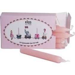 Kids by Friis Birthday Candles Pink 10-pack