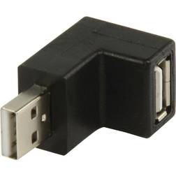 Valueline Angled USB A-USB A 2.0 M-F Adapter