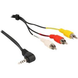 DeLock Angled 3.5mm-3RCA 1.5m