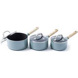 GreenPan Mayflower Set med lock 3 delar