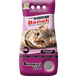 Benek 2/3 påsar Super Kattsand - Compact Lawenda (2x10 l)