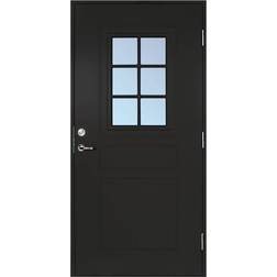 Scandidoor Standard Åmål Ytterdörr Frostat glas S 9000-N H (100x200cm)
