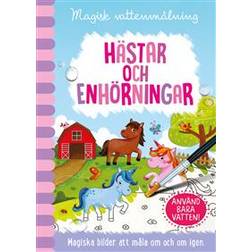 Magisk vattenmålning: hästar och enhörningar (Spiral)
