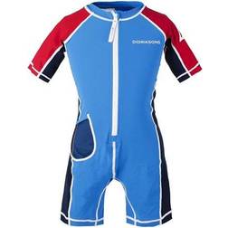 Didriksons Reef Kid's Swimming Suit - Malibu Blue (502470-312)